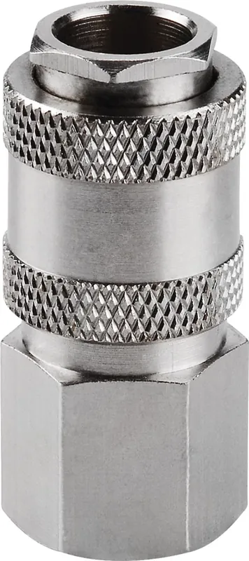 Csak ma Extol gyorscsatlakozó-hüvely, belső menettel, nikkelezett réz, 1/4"